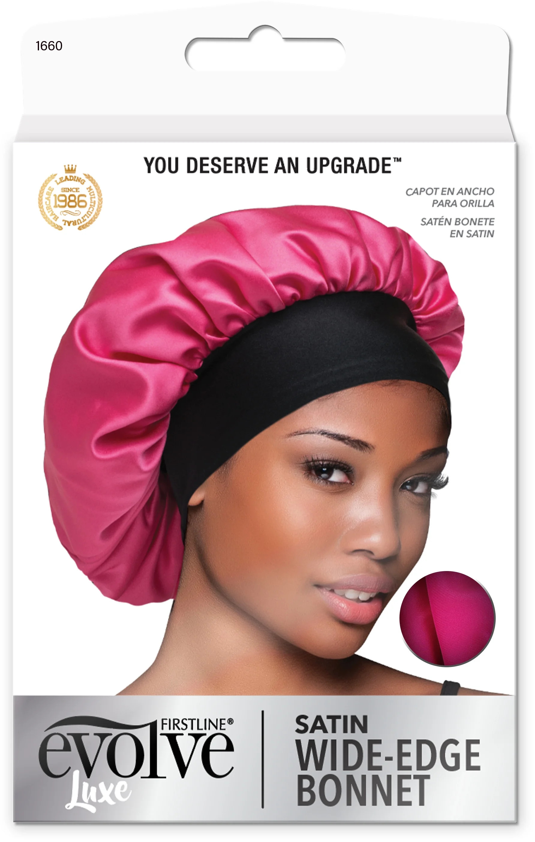 Evolve Satin Wide Edge Bonnet Fuchsia | Walmart (US)