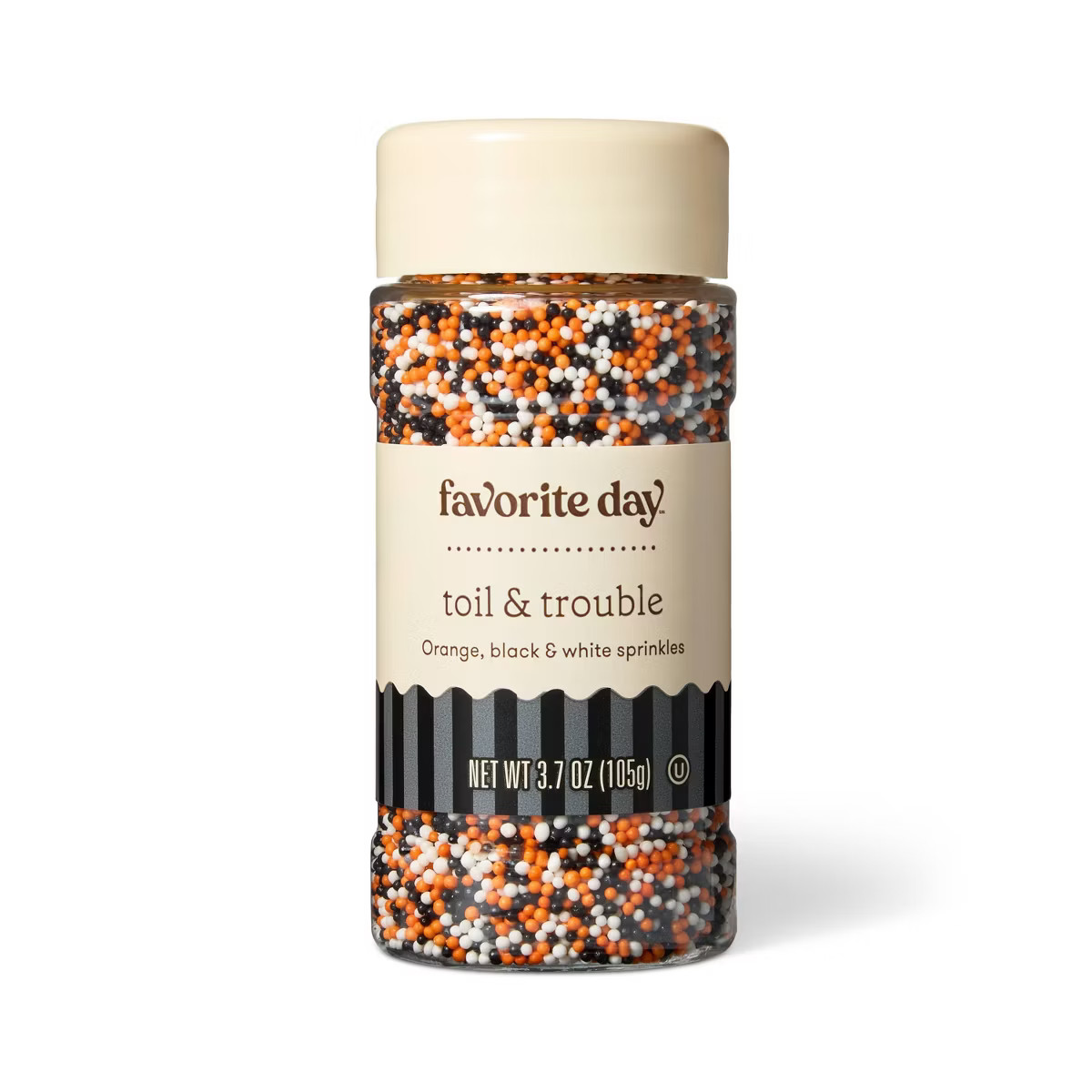 Halloween Orange White & Black Nonpareil Sprinkles - 3.7oz - Favorite Day™ | Target