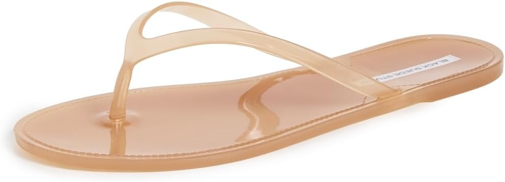 Black Suede Studio Women's Crystal Jelly Flip Flops | Amazon (US)