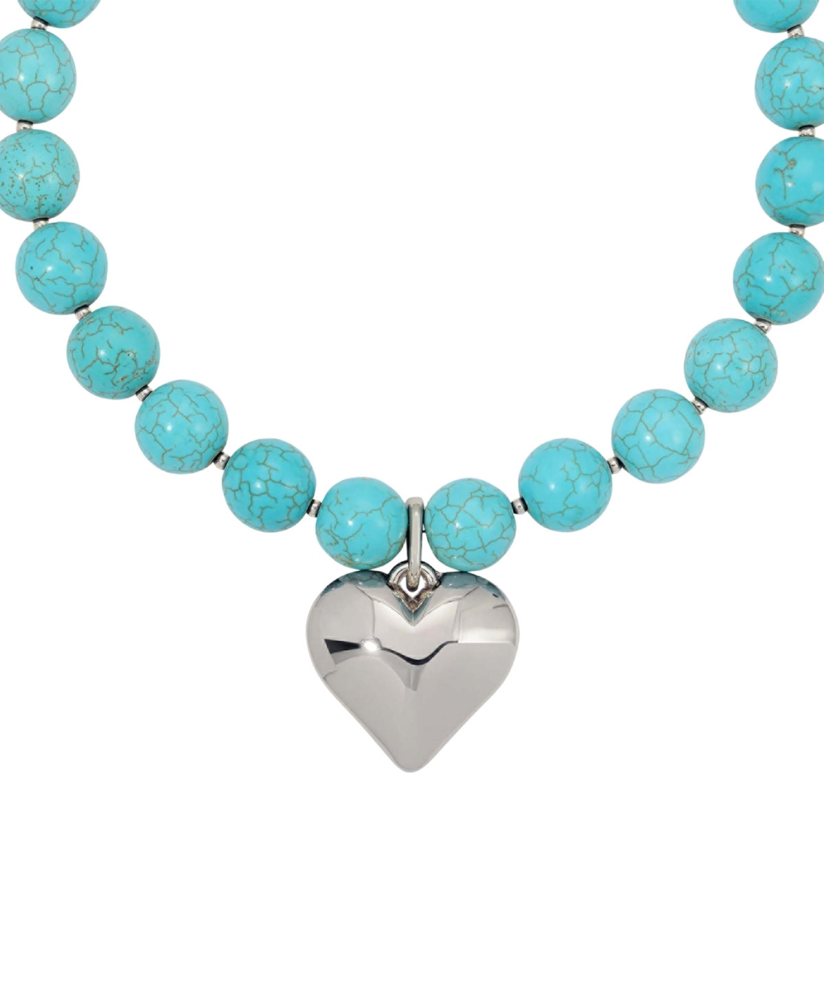 Ettika Luck and Love Turquoise Beaded Choker Necklace - Turquoise/Silver | Macy's
