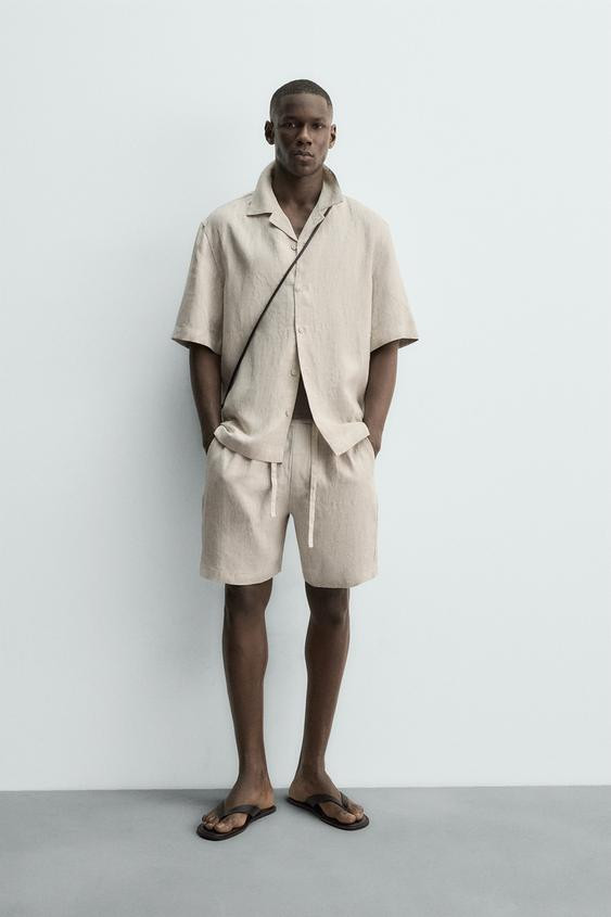 100% LINEN RELAXED FIT SHIRT | Zara US