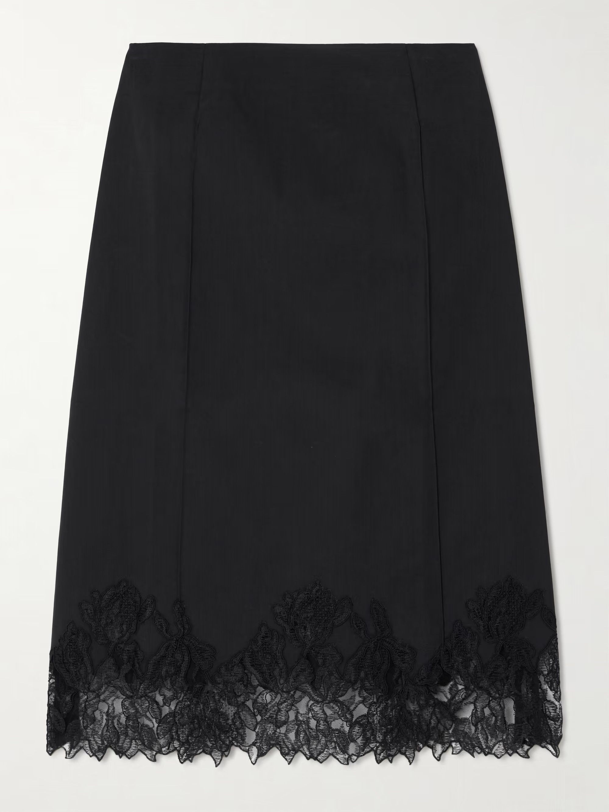 Elsain corded lace-trimmed cotton-blend midi skirt | NET-A-PORTER (UK & EU)
