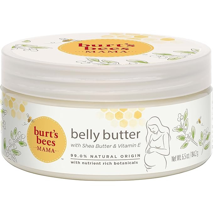 Burt's Bees Mama Belly Butter Skin Care, Pregnancy Lotion & Stretch Mark Cream, with Shea Butter ... | Amazon (US)