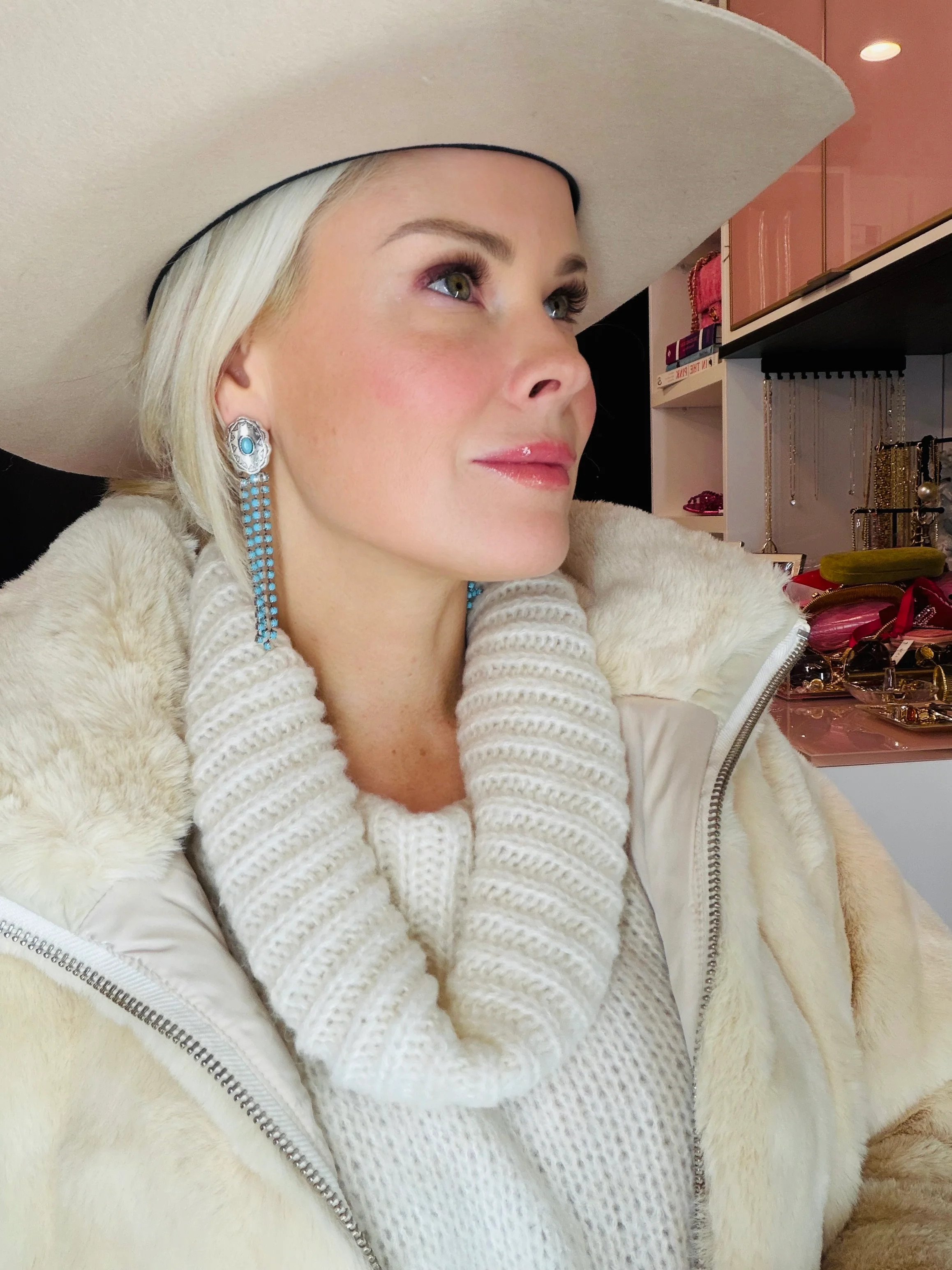 Concho Drop Dangle Western Earrings | Teggy French