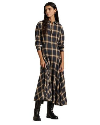 Plaid Twill Paneled Shirtdress | Bloomingdale's (US)