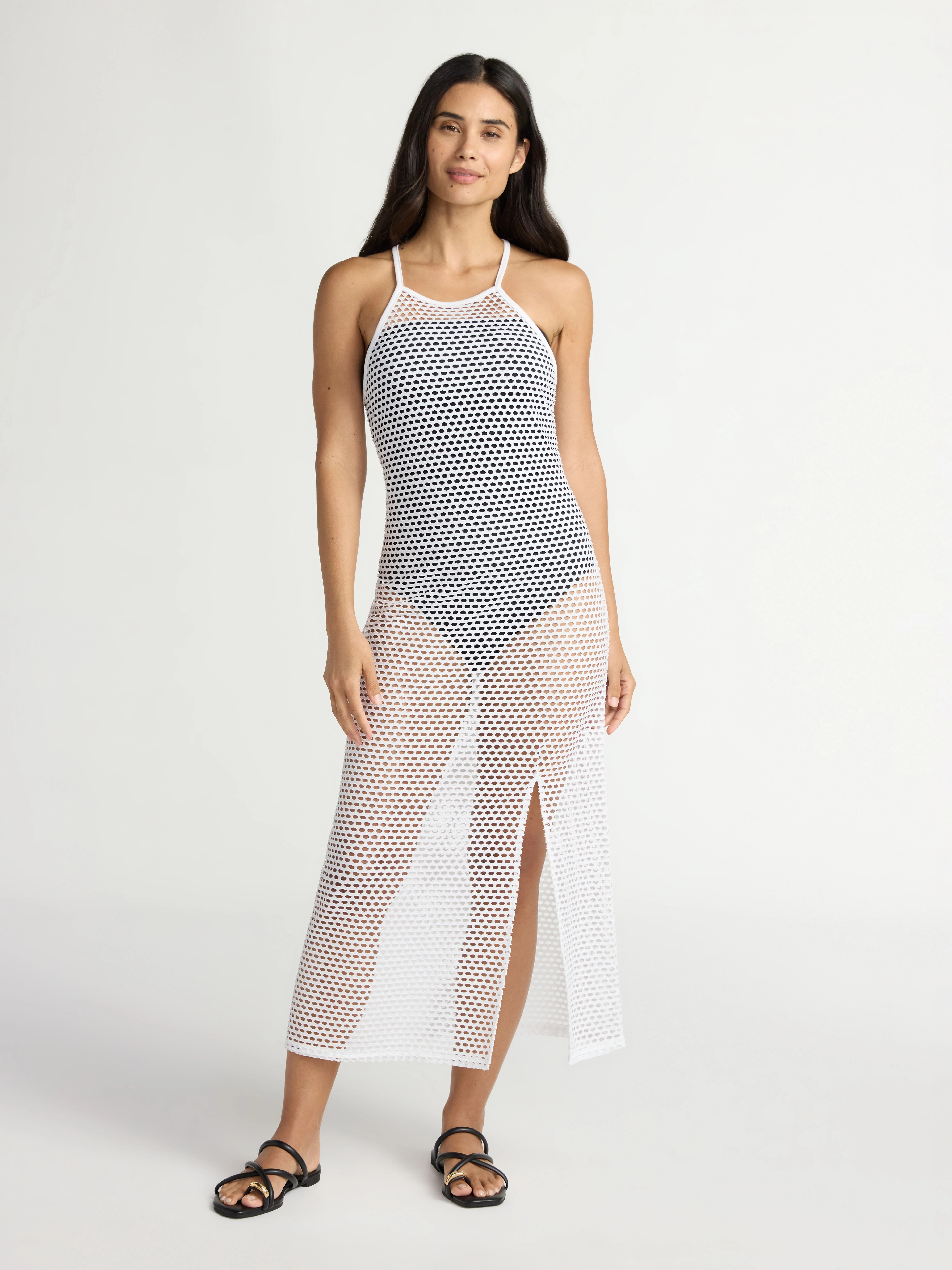 Time and Tru Women's and Women's Plus Halter Swim Coverup Dress. Sizes XS-3X | Walmart (US)