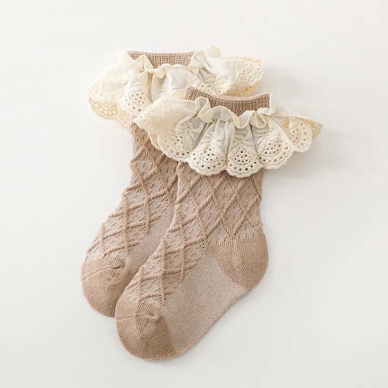 Baby Girls Socks Toddler Ruffle Lace Ribbed Dance Socks - Temu | Temu Affiliate Program