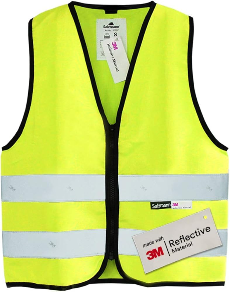 Salzmann Children's High Visibility Vest - Reflective Safety Vest with Zipper - Made with 3M Refl... | Amazon (US)