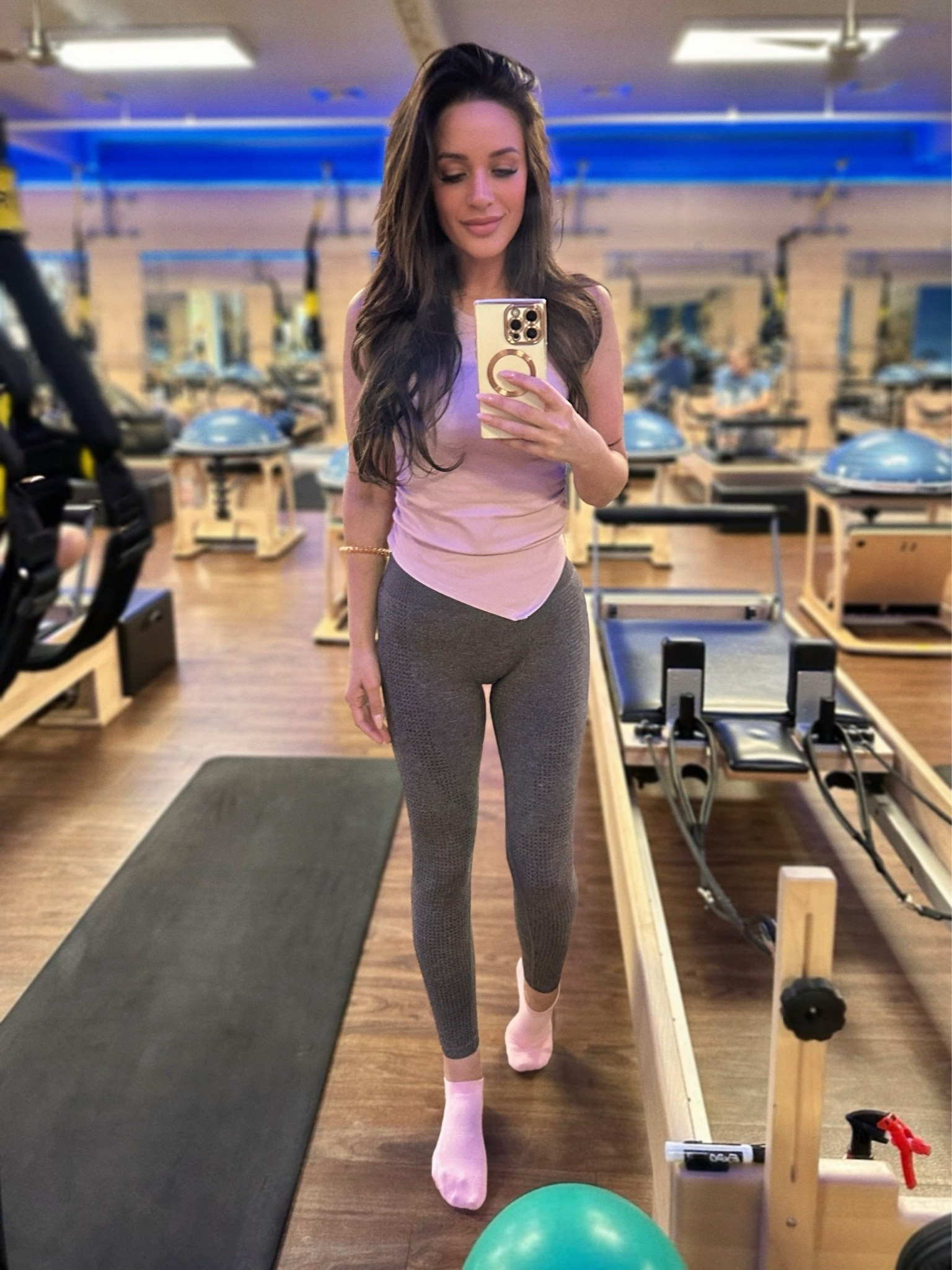 With prime day on the horizon, I will be stocking up on all of my favorite Amazon fitness items like this set from a few different retailers. I have these three pieces in wide variety of colors because they hold up through numerous washes, the leggings are squat proof, the roofing on the top is flattering And the Pilates socks come in different sizes. If you are a yogi, Pilates princess or just a good set, check this one out. I’m wearing the small size each.

#LTKxPrimeDay #LTKFitness #LTKActive