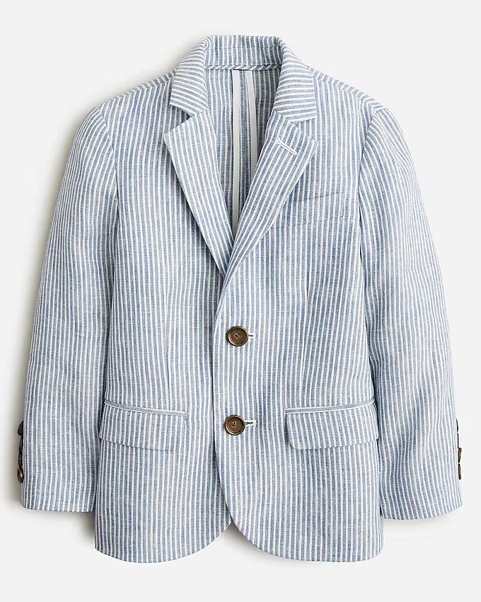 Boys' Ludlow unstructured suit jacket in linen | J.Crew US
