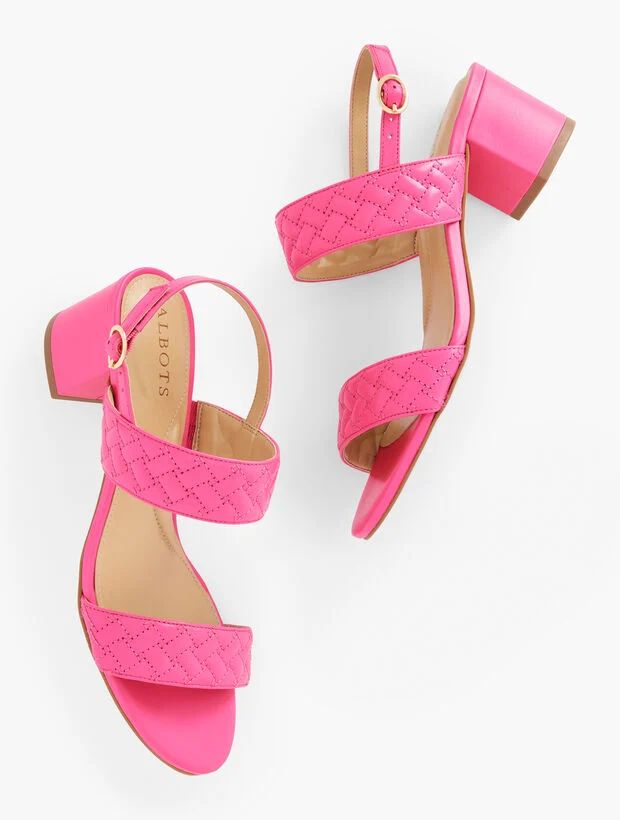 Mimi Quilted Sandals - Leather | Talbots