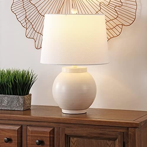 Lighting 22" Table Lamp 14" W X D H Cream Modern Contemporary White Bulbs Included | Amazon (US)