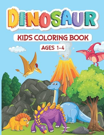 Dinosaur Kids Coloring Book | My First Big Dinosaur Coloring Book for Kids Ages 1-4 | Jumbo Dinos... | Amazon (US)