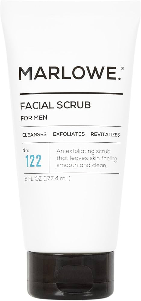 MARLOWE. No. 122 Men's Facial Scrub 6 oz, Light Daily Exfoliating Face Cleanser with Fresh Pine &... | Amazon (US)
