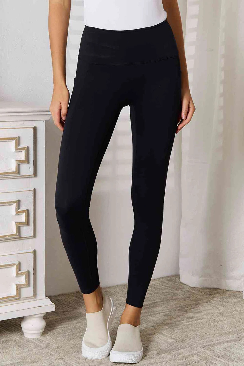 Basic Bae Wide Waistband Sports Leggings - Casual Chic Boutique | Casual Chic Boutique