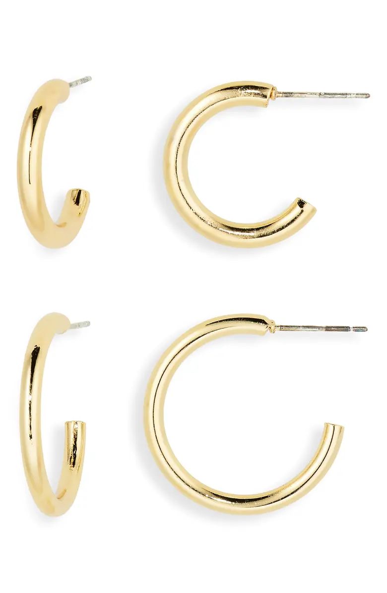 Nordstrom Demi Fine Set of 2 Hoop Earrings | Nordstrom | Nordstrom