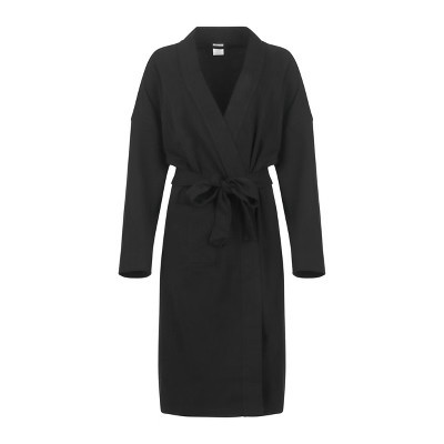 Pure Fiber Organic Cotton Knitted Duster Robe Black Large/X-Large | Target