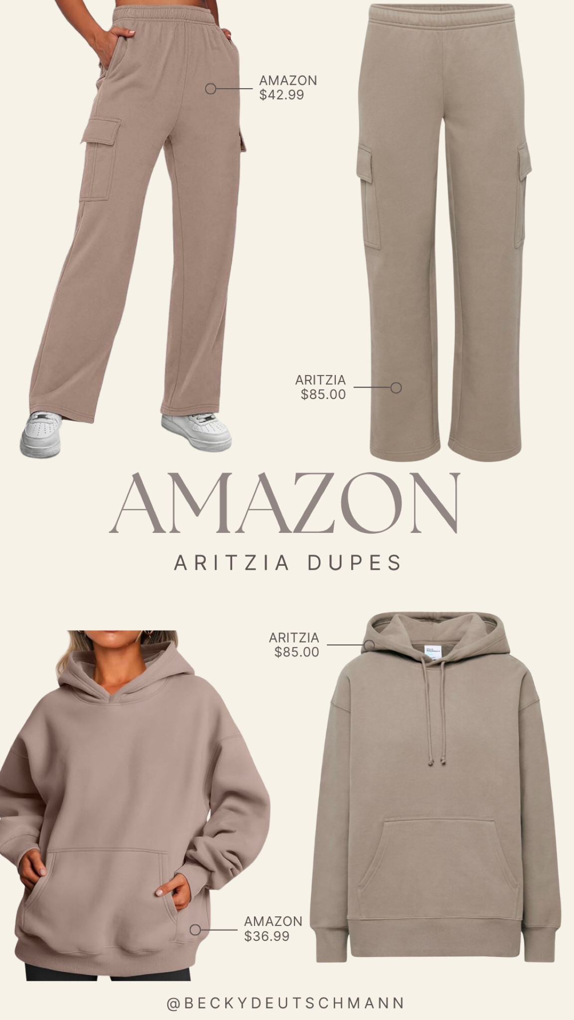 Aritzia cargo sweats & oversized boyfriend hoodie dupe ✨

(Amazon dupes, aritzia dupes, dupes, looks for less, Amazon fashion, Amazon lounge, loungewear, under $50, amazon Canada)

#LTKfindsunder100 #LTKstyletip #LTKfindsunder50