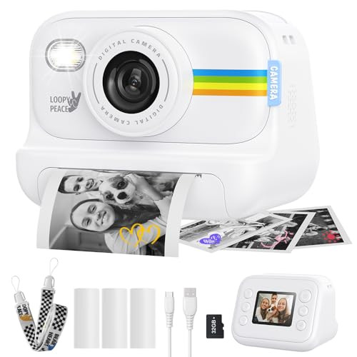 Instant Print Camera for Kids, Birthday Gifts for Girls and Boys Ages 3-12 - 1080P Video Camera f... | Amazon (US)
