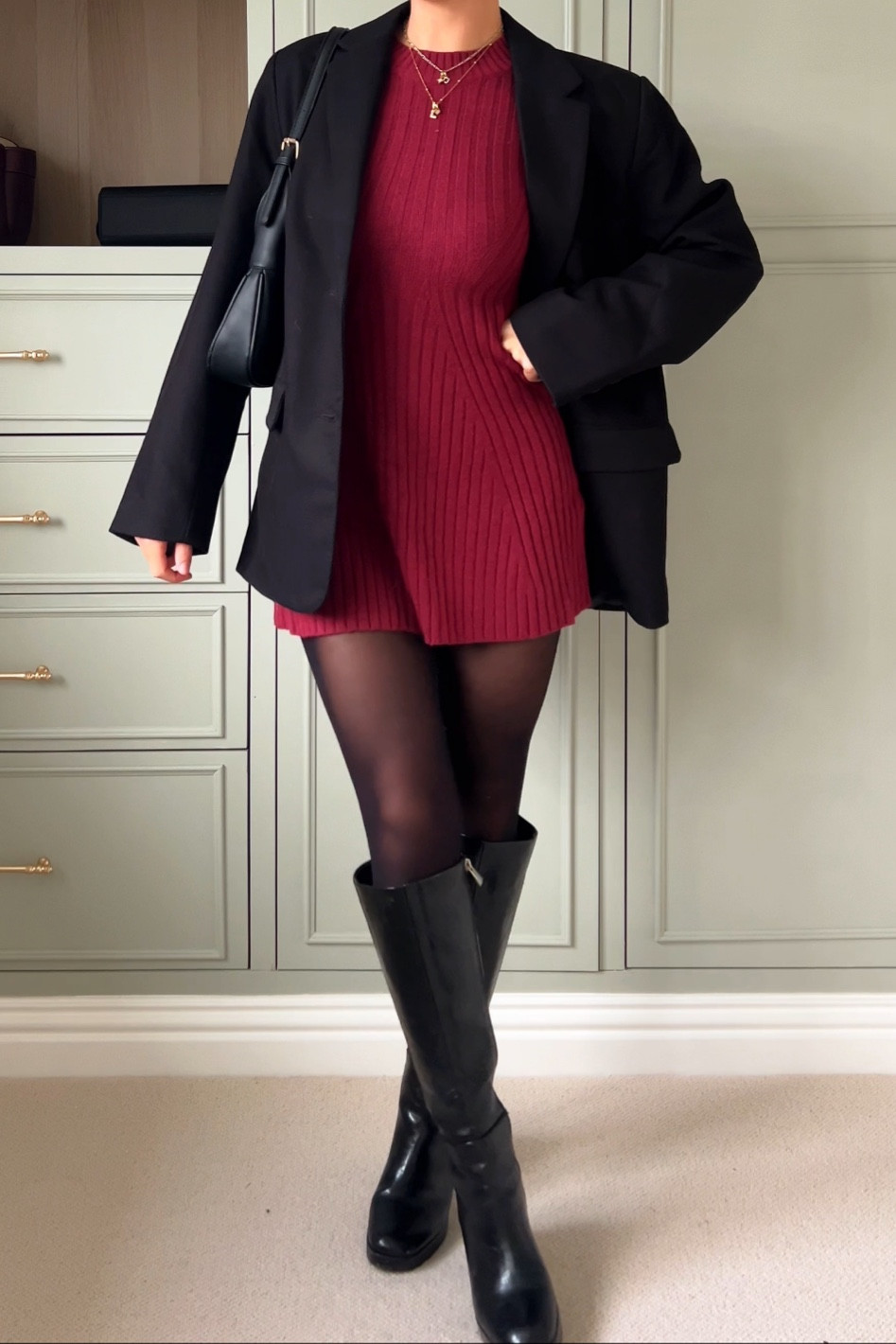 Knit dress outfit idea💗🌹

#LTKautumn #LTKuk #LTKwinter