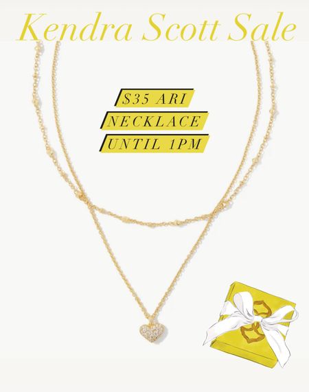 The Ari Kendra Scott necklace is on sale for $35, regular $70 until 1PM today (cst)! 🤯 

#LTKGiftGuide #LTKCyberWeek #LTKsalealert