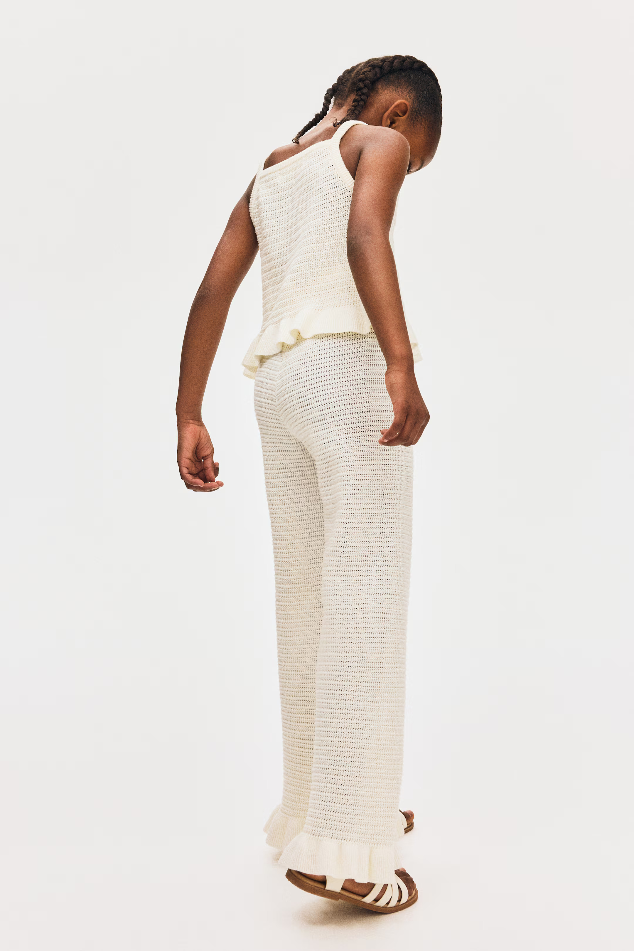 Flared Cotton-Knit Leggings | H&M (US + CA)