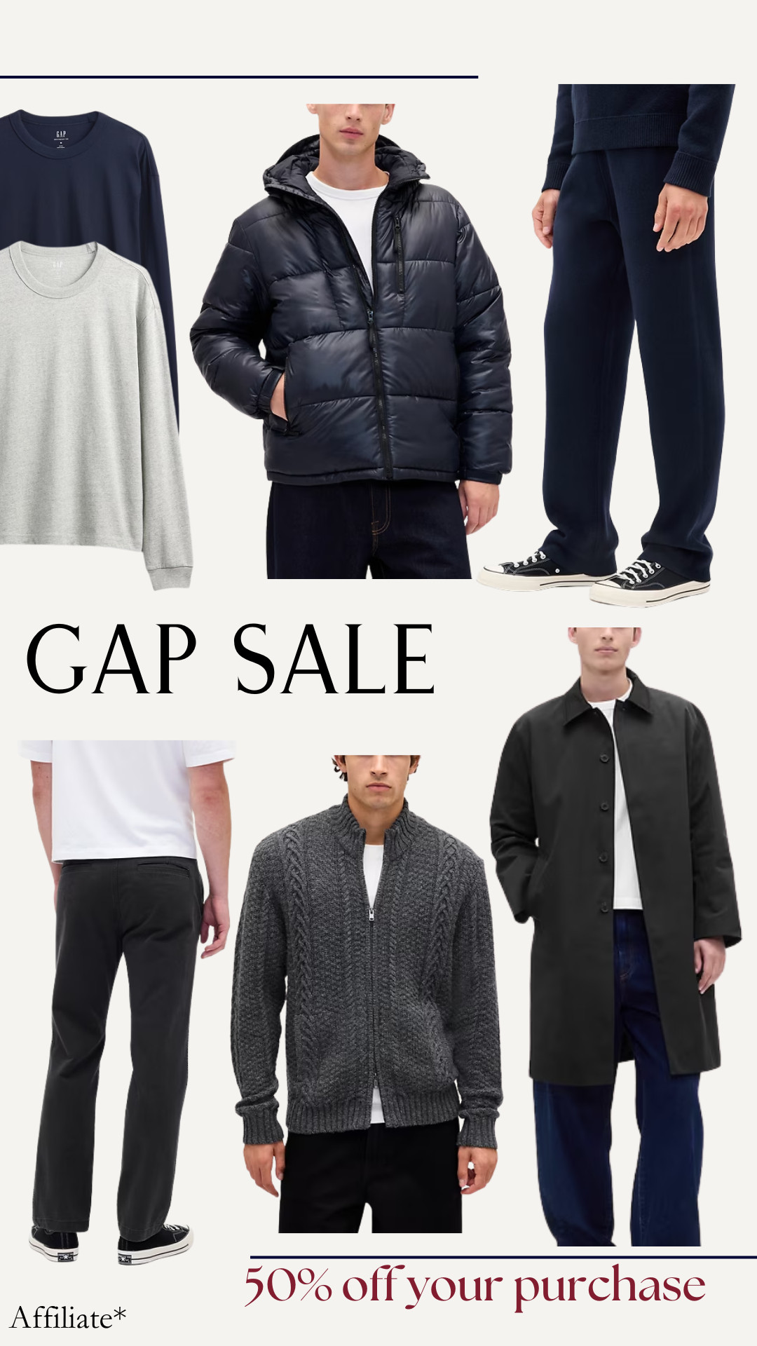 50% off your purchase! 

 #LTKHoliday #LTKSaleAlert #LTKMens