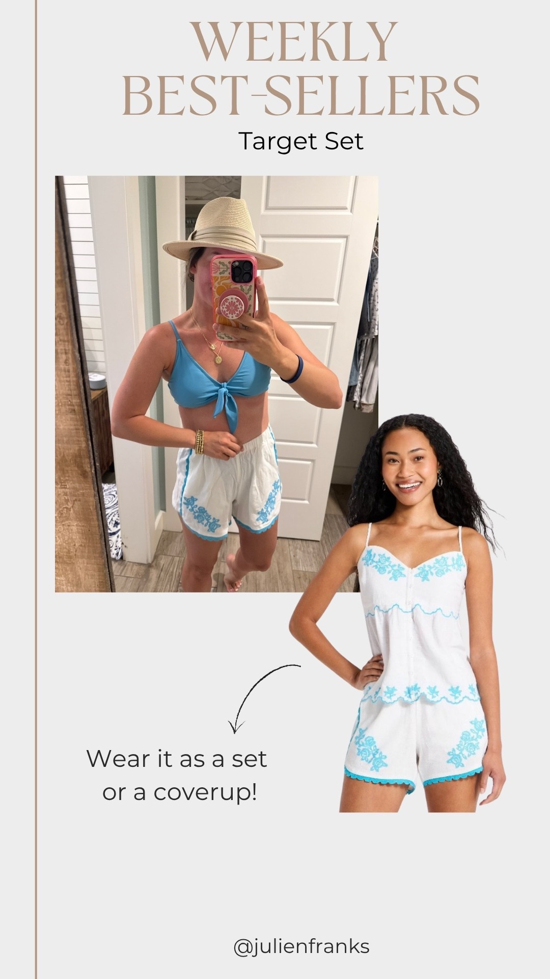This little Target set is vacation-ready. Wear it together, throw it over a swimsuit, or style the pieces separately!

#LTKootd #LTKTravel #LTKSwim