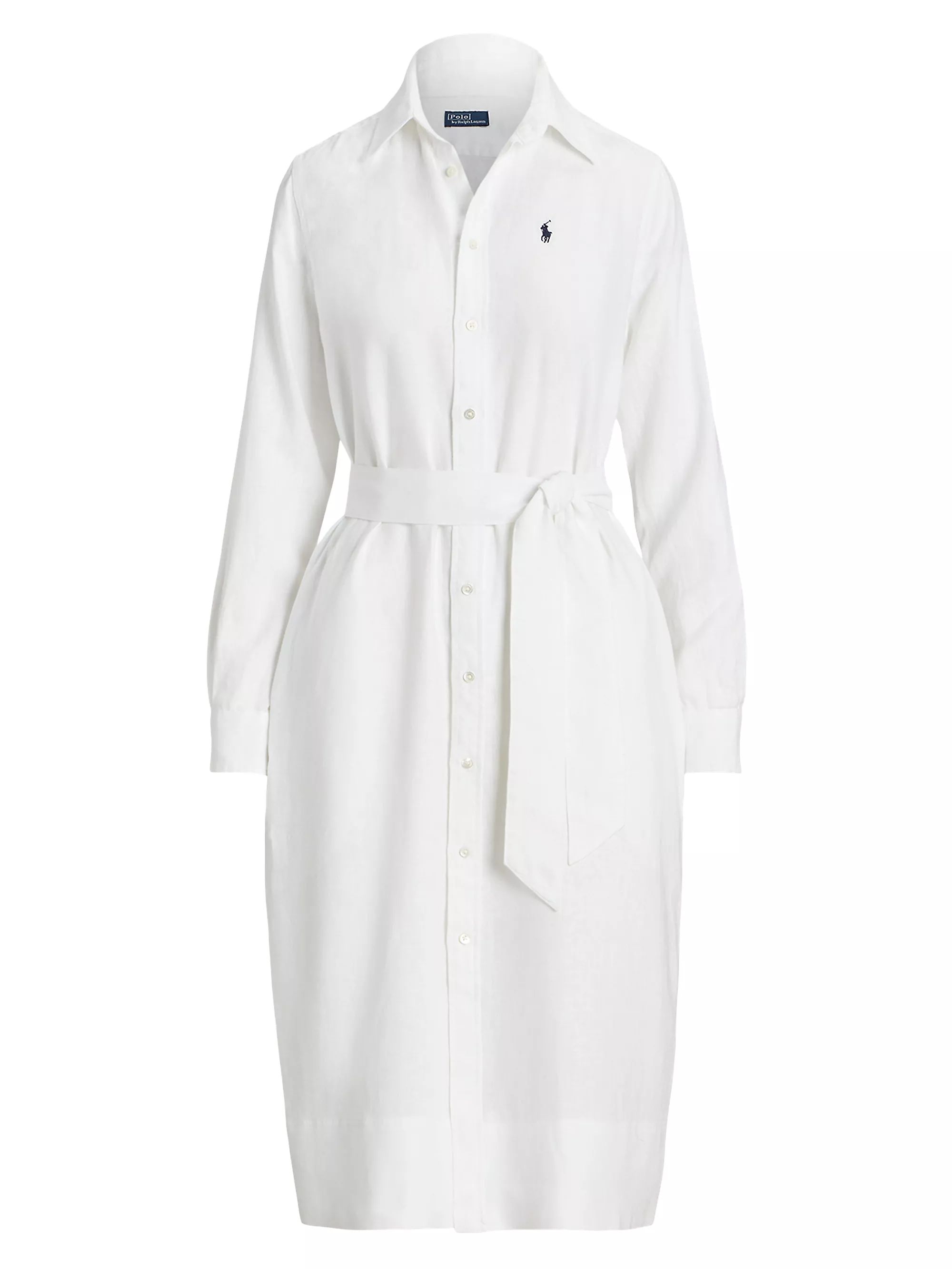 Linen Belted Shirtdress | Saks Fifth Avenue