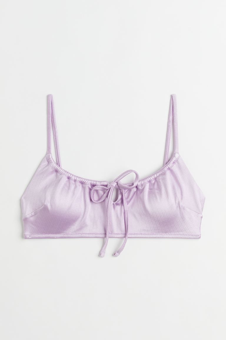 Padded Tie-detail Bikini Top | H&M (US + CA)