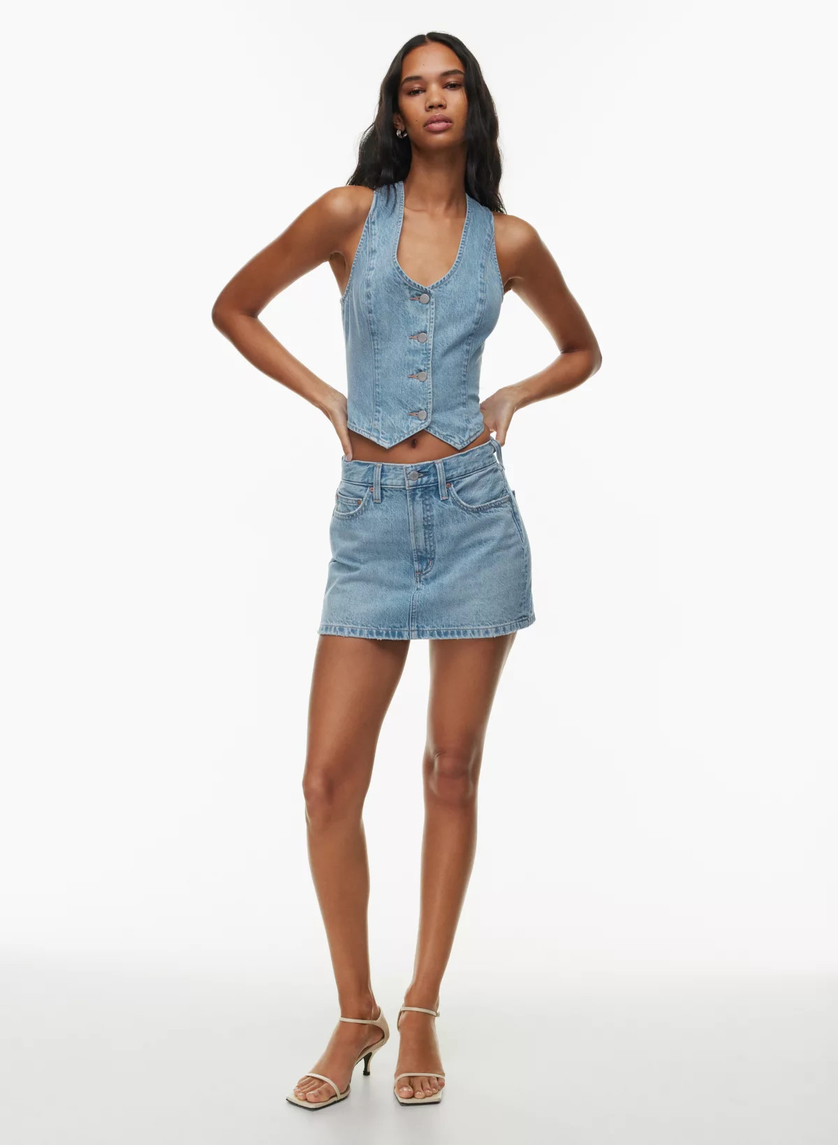THE '90S RICCI DENIM SKIRT | Aritzia