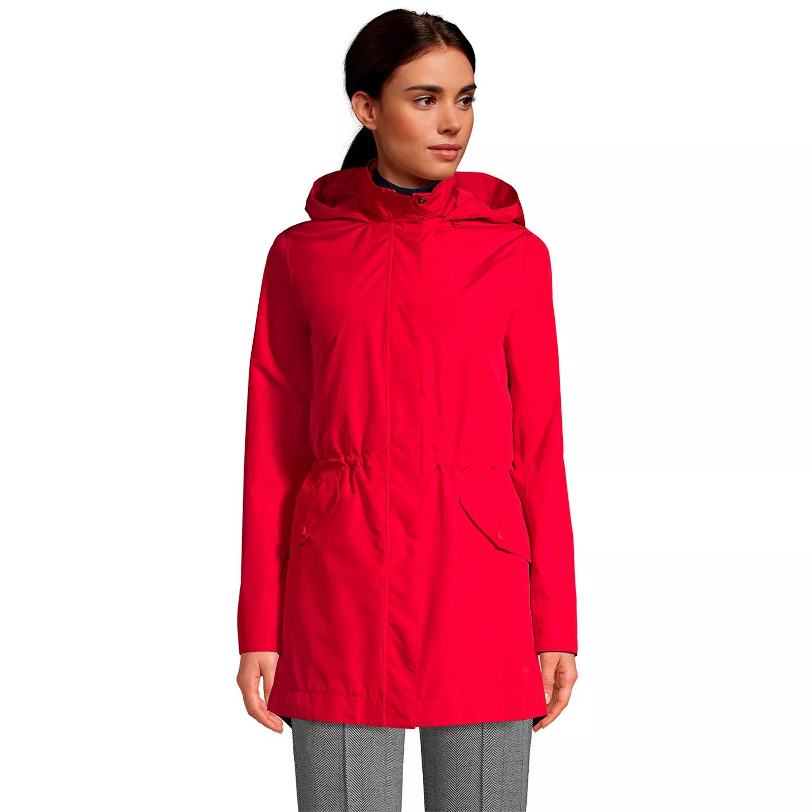 Women's Lands' End Insulated 3-in-1 Rain Parka Jacket, Size: XS, Red | Kohl's