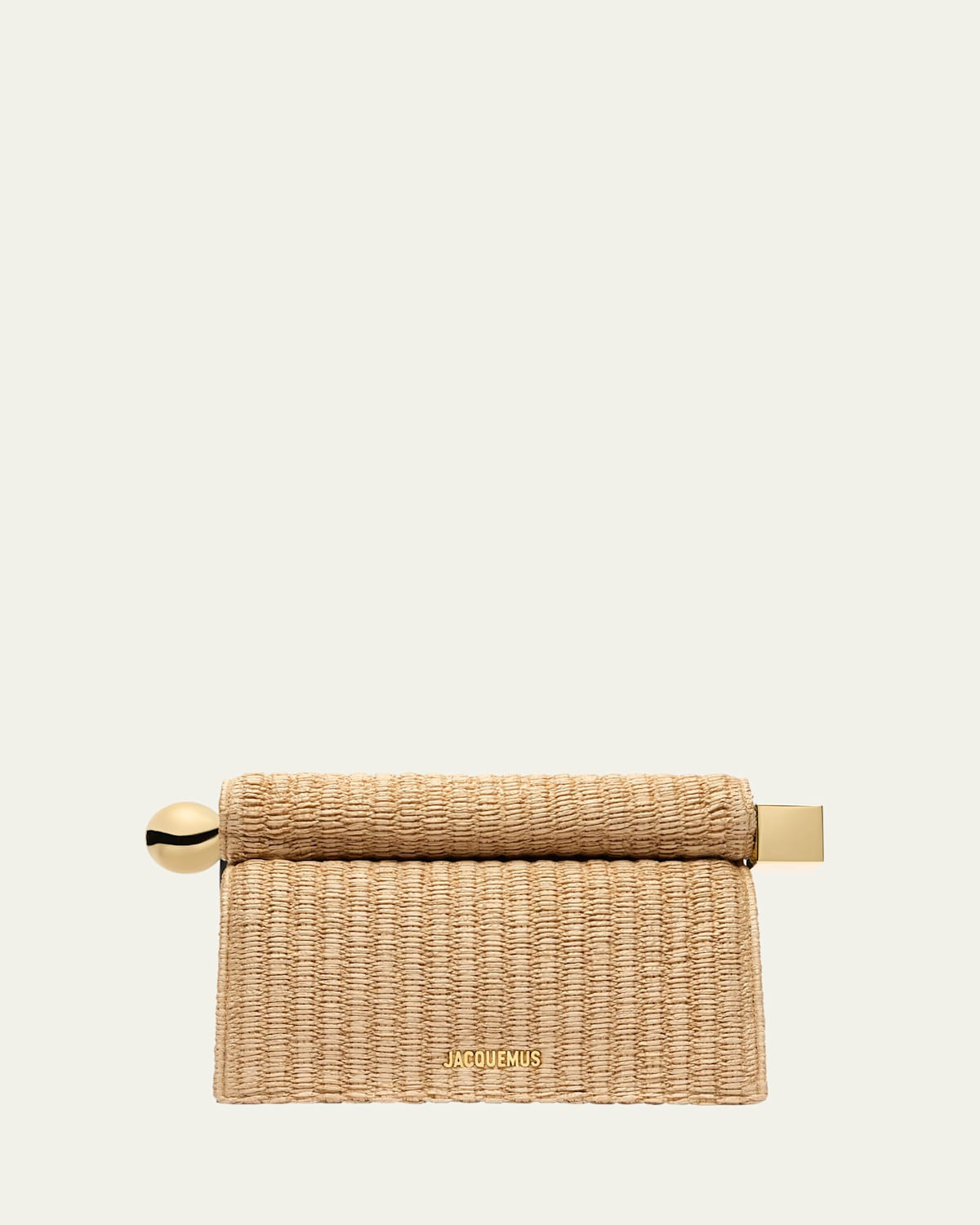La Pochette Rond Raffia Clutch Bag | Bergdorf Goodman
