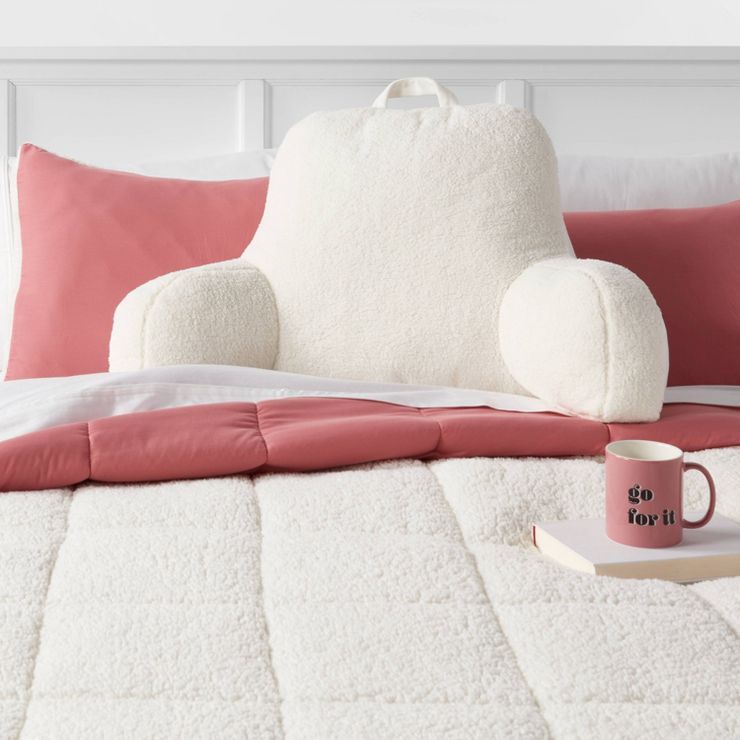 Sherpa Bed Rest Pillow - Room Essentials™ | Target