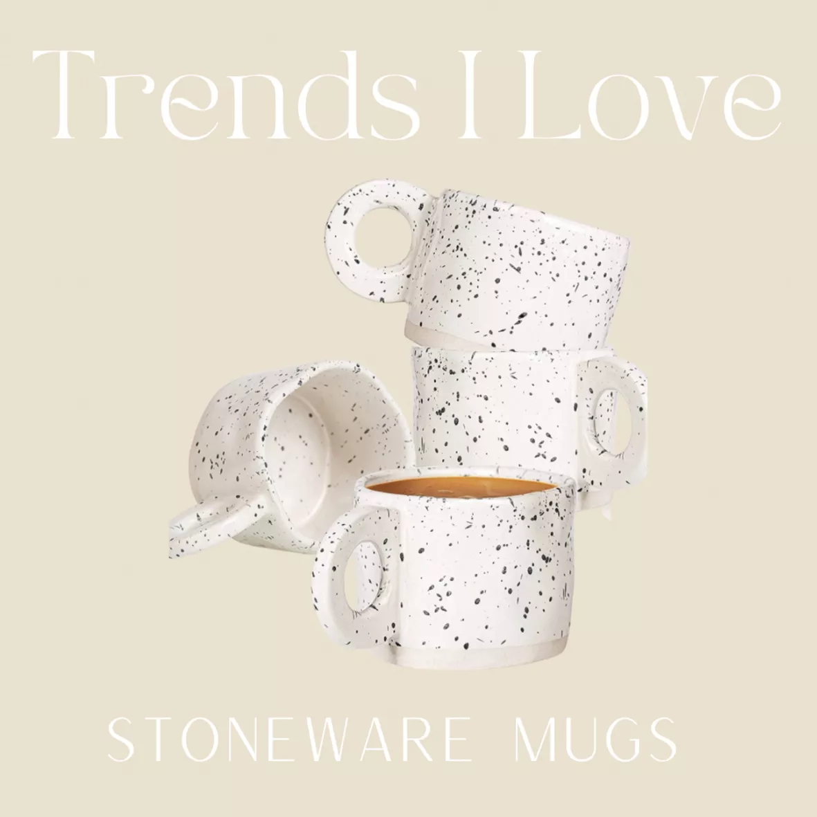 Mora Ceramics 12oz Coffee Mug Set of 4 - Ceramic Tea Cups with