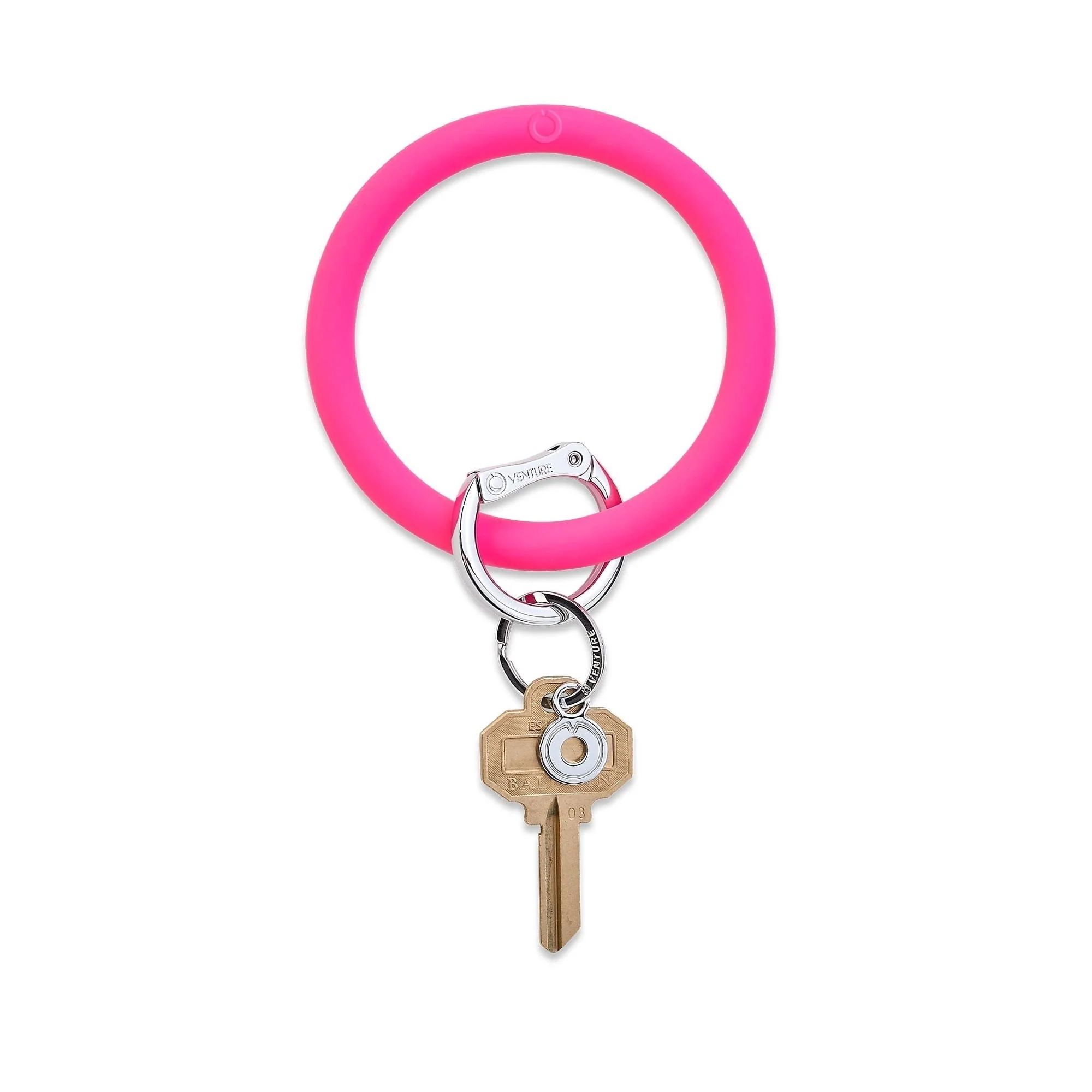 Silicone Big O® Key Ring - Tickled Pink | Oventure