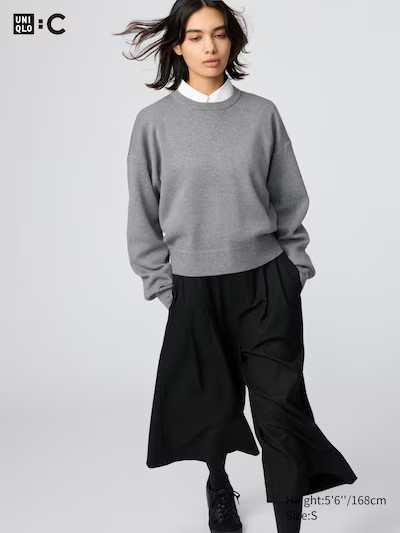 Smooth Cotton Crew Neck JumperColour: 03 GREYSize: Women SXXSXSSMLXLXXLFind my sizeGet help with
... | UNIQLO (UK)