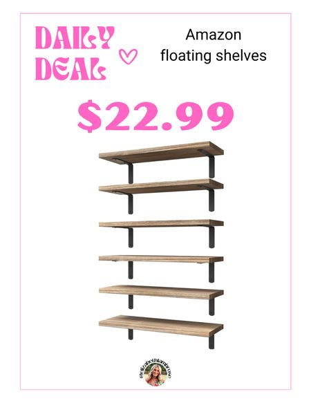 daily deal!!
floating shelves six pack!! 
$23! 
around $4 a shelve!!
you can’t beat that! 
i love these and they have multiple colors!!

#deal #dailydeal #amazon #shelves #home #homedecor #floatingshelves #shelf #livingroom 

#LTKHoliday #LTKsalealert #LTKhome