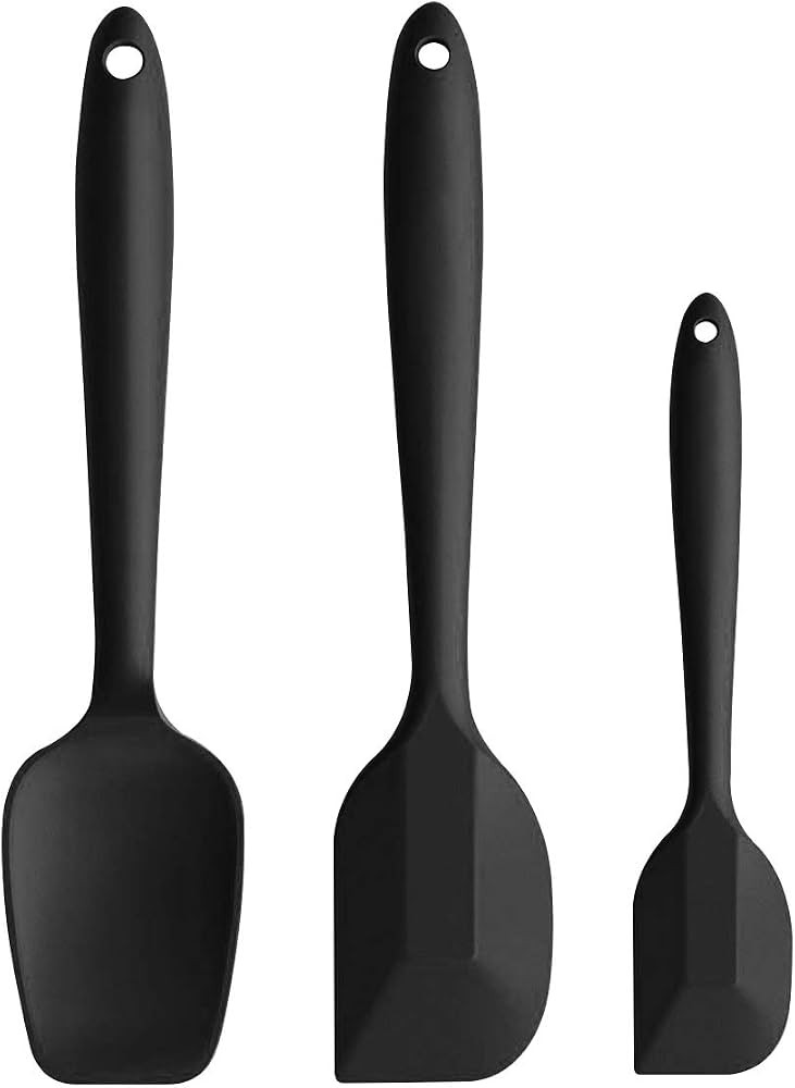 iNeibo Heat Resistant Silicone Spatulas, Non Stick Coating with Steel core, Cake Cream Butter Spa... | Amazon (UK)