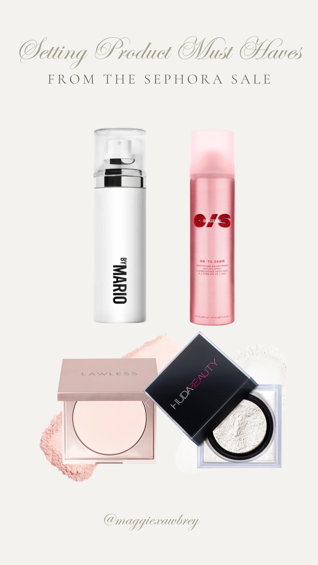 My fav setting powder must-haves from Sephora 🤍

#LTKSaleAlert #LTKWedding #LTKBeauty