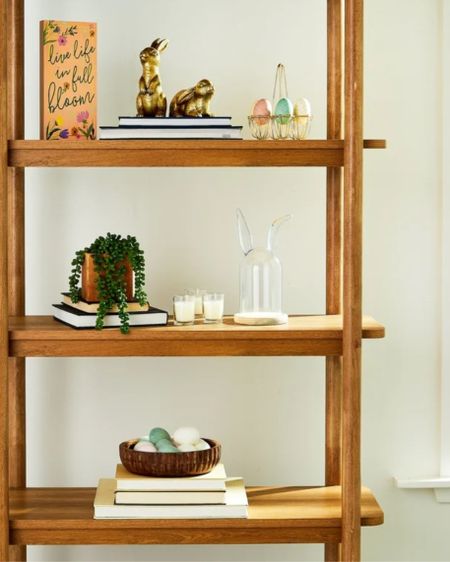 Easter Home decor styled shelves 

#LTKfindsunder50 #LTKhome #LTKSeasonal