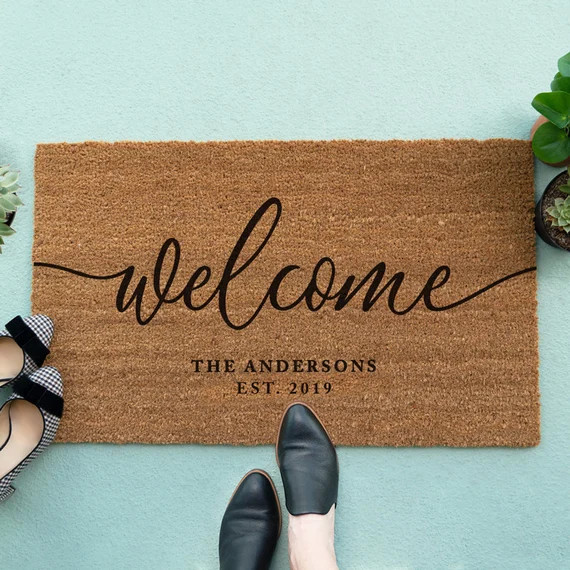 Welcome Mat - Personalized Doormat - Custom Doormat | Etsy (US)