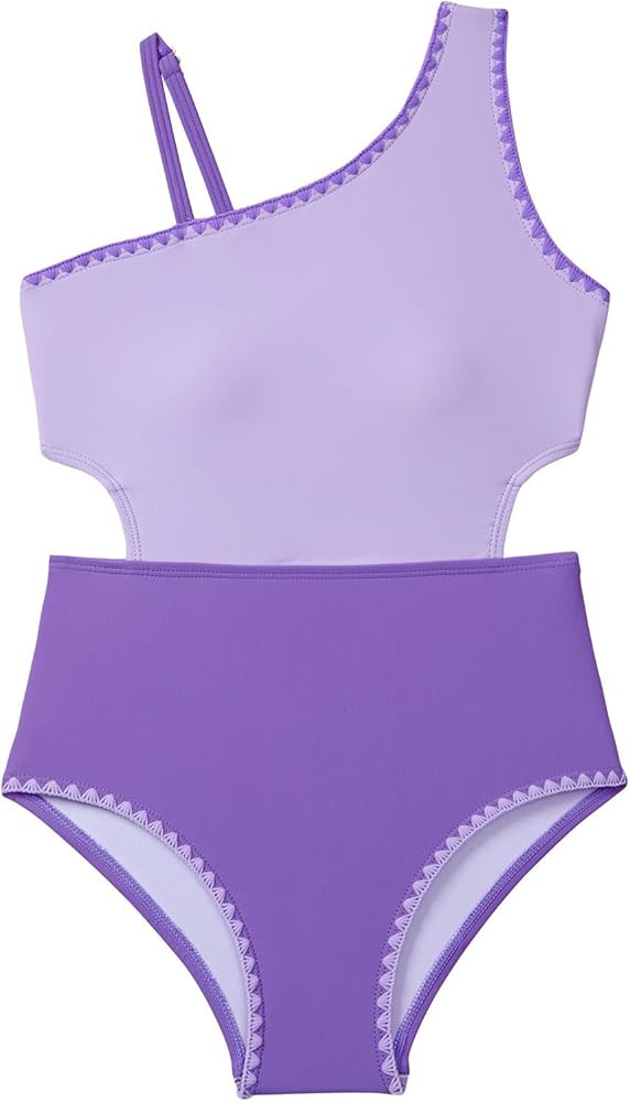 blibean Teen Girls Swimsuits One Piece Bathing Suit with Chest Pads Size 6-15 Years | Amazon (US)