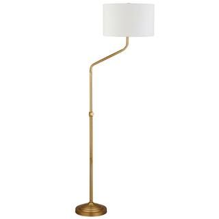 Meyer&Cross Callum 66 in. Brushed Brass Adjustable Height Floor Lamp FL0801 | The Home Depot