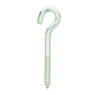 1/4 in. x 5 in. Zinc-Plated Lag Thread Screw Hook | The Home Depot
