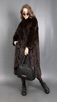 5182 GLAMOROUS REAL SAGA MINK COAT FUR JACKET VERY LONG PELZ BEAUTIFUL SIZE M  | eBay | eBay US