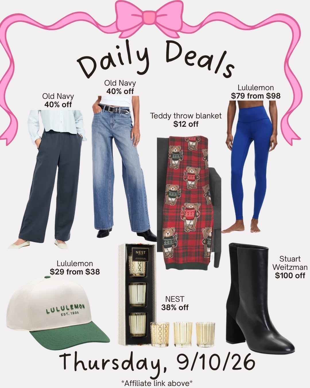 Daily deals

#LTKMidsize #LTKSaleAlert #LTKootd