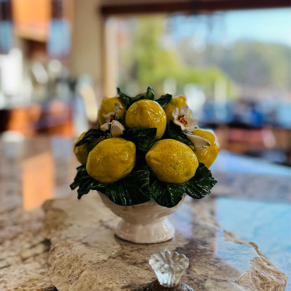 Handmade Italian Ceramic Lemon Centerpiece \u2013 Tuscan Kitchen Decor, 8 Inches | Etsy (Global)
