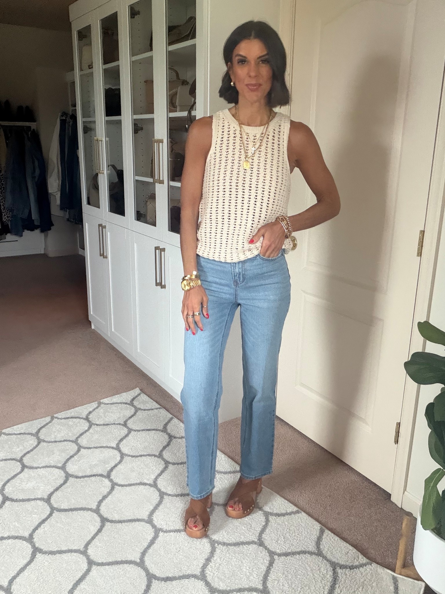 Love this crochet Walmart tank! Size xs in tank, size 0 in jeans 

#LTKSeasonal #LTKootd #LTKgrwm