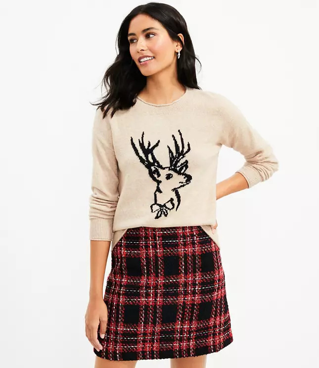 Petite Reindeer Sweater | LOFT | LOFT